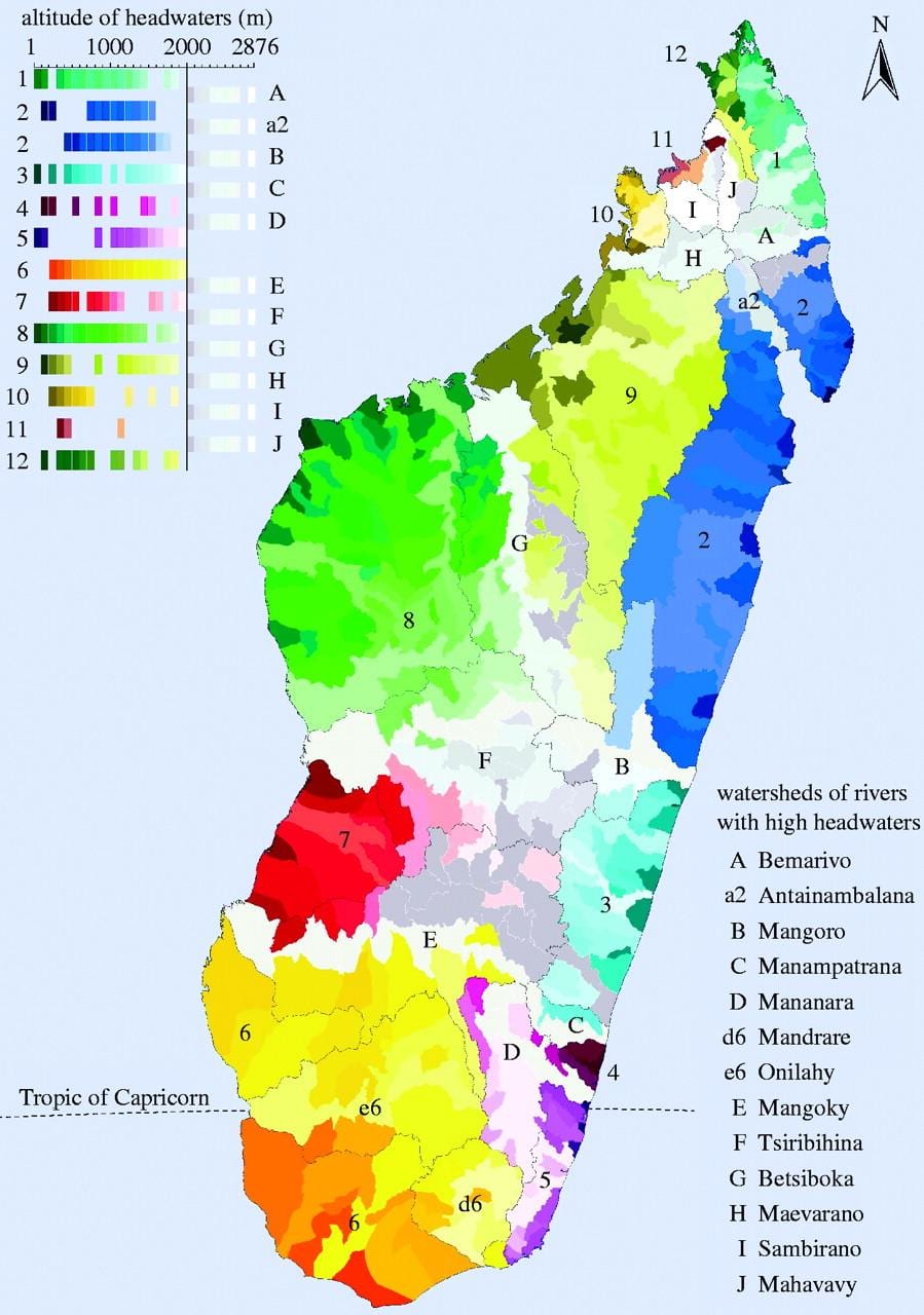 ಮ್ಯಾಪ್ ಆಫ್ ಮಡಗಾಸ್ಕರ್ ಹವಾಮಾನ